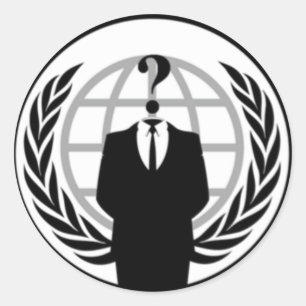 Anonykleding Ronde Sticker