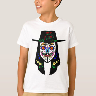 ANONYMOUS Dag van de dode 6 Anonmaskers Suikersche T-shirt