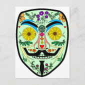 ANONYMOUS Dag van de dood 2 KunstAnonmasker 4Chan Briefkaart (Voorkant)