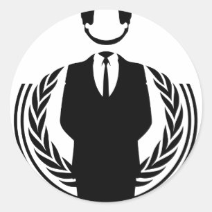 Anonymous DJ Ronde Sticker