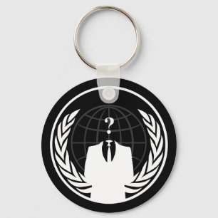 Anonymous International Black Sleutelhanger