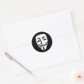 ANONYMOUS mask Ronde Sticker (Envelop)