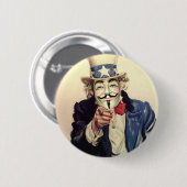 Anonymous Sam Ronde Button 5,7 Cm (Voorkant /achterkant)