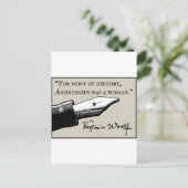 Anonymous was een vrouw briefkaart (Staand voorkant)