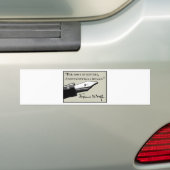 Anonymous was een vrouw bumpersticker (Op auto)