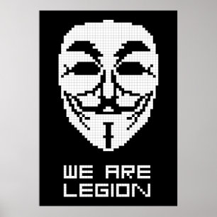 Anonymous we zijn legendarische schilderkunst poster