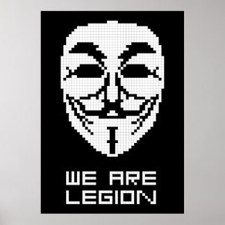 Anonymous we zijn legendarische schilderkunst poster