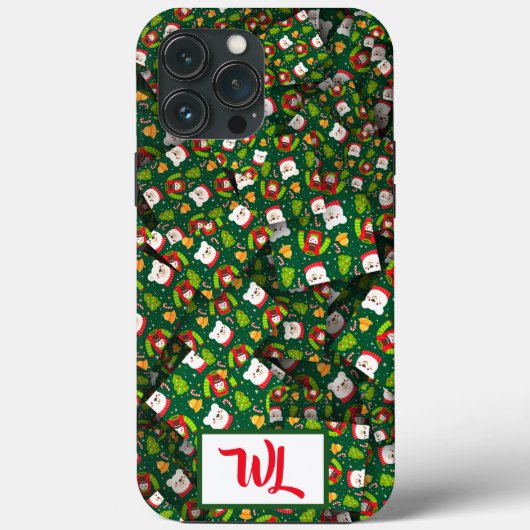 anoraks, blaadjes en Beren, van kerstmis [3D] Case-Mate iPhone Case (Achterkant)