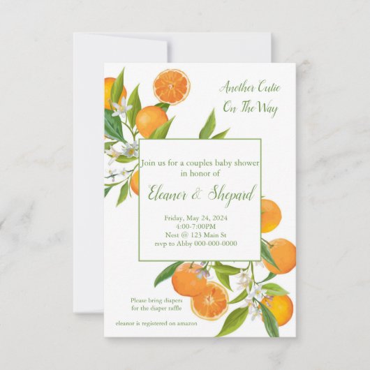 another cutie on the way invitation (Devant)