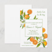 another cutie on the way invitation (Devant / Derrière)