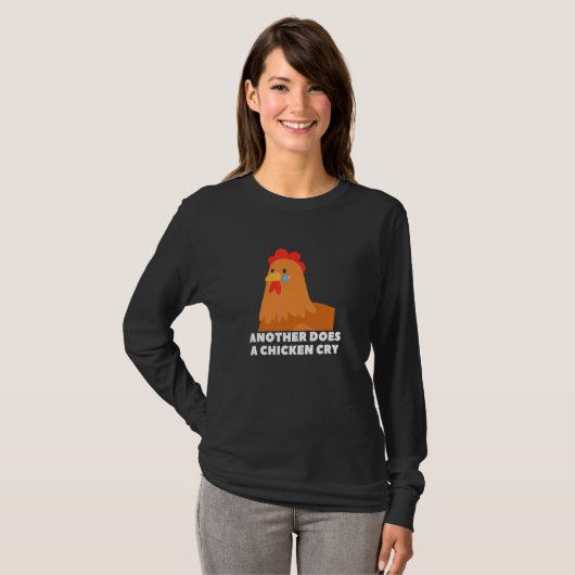 Another does a chicken cry animal meme t-shirt (Voorkant volledig)