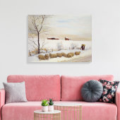 Another Hard Winter Canvas Afdruk (Insitu (Woonkamer))