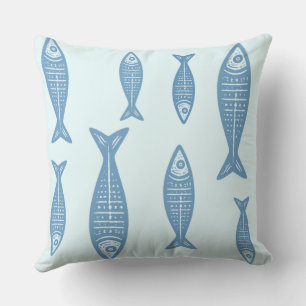 Anouke Kustvis / Fjord Blauw Kussen