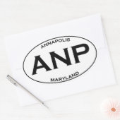 ANP - Annapolis Maryland Ovale Sticker (Envelop)