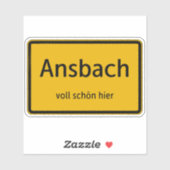 Ansbach Autocollant (Feuille)