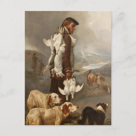 Ansdell Winter Shooting Hares and Ptarmigan Briefkaart (Voorkant)