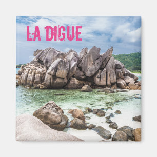 Anse Cocos Seychellen La Digue Beach gift Magneet