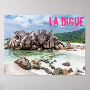 Anse Cocos Seychellen La Digue Beach gift Poster