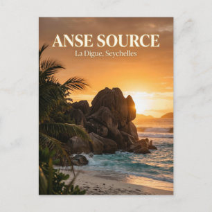 Anse Source d'Argent, La Passe, La Digue Briefkaart