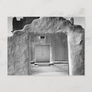 Ansel Adams - Church Entrance - New Mexico Briefkaart