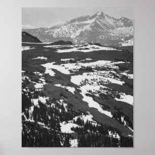 Ansel Adams - Long's Peak Rocky Mountain Poster