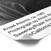 Ansel Adams Self Portrait, ca. 1967 Poster (Hoek)