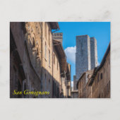 Ansichten van de torens van San Gimignano, Toscane Briefkaart (Voorkant)