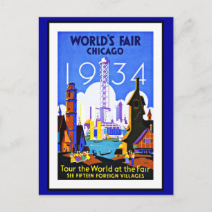 Ansichtkaart Chicago Groeten Vintage Briefkaart
