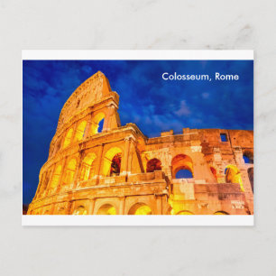 Ansichtkaart Colosseum schemering Rome Briefkaart