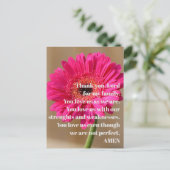 Ansichtkaart - Dank U Heer Briefkaart (Staand voorkant)