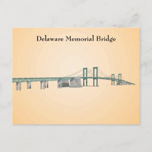 Ansichtkaart: Delaware Memorial Bridge Briefkaart