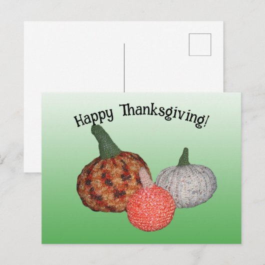 Ansichtkaart - Drie Pompoenen Briefkaart (Voorkant / Achterkant)