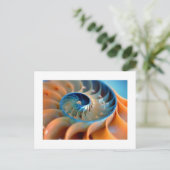 Ansichtkaart - Fibonacci Schelpen Briefkaart (Staand voorkant)