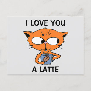 Ansichtkaart - IK HOU VAN JE ALS VAN KOFFIE Grappi Briefkaart