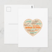 Ansichtkaart met een Woordwolk Briefkaart (Voorkant / Achterkant)