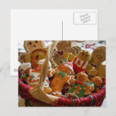 ansichtkaart met peperkoekmannetjeskoekjes feestdagenkaart (Voorkant / Achterkant)