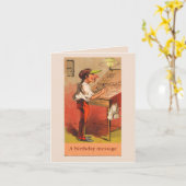 Ansichtkaart met vintage letterpers voor elke gele kaart (Gele Bloem)