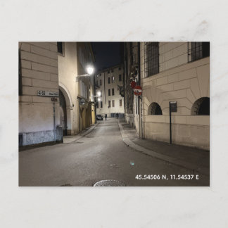 Ansichtkaart - Nachtwandeling in Vicenza, Italië Briefkaart