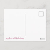 Ansichtkaart - Roze Madelief Bedankt Briefkaart (Achterkant)