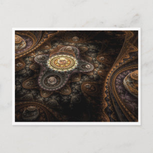 Ansichtkaart - Steampunk tandwielen en raderen Briefkaart