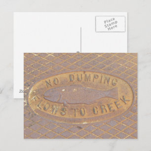 Ansichtkaart - Stroomt naar kreek Briefkaart