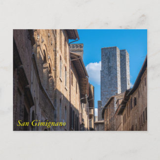 Ansichtkaart torens van San Gimignano, Toscane, It Briefkaart