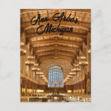 Ansichtkaart van Ann Arbor, Michigan