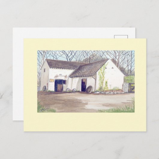 ansichtkaart van de molen pontllanfraith briefkaart (Voorkant / Achterkant)