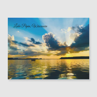 Ansichtkaart van Lake Pepin, Wisconsin