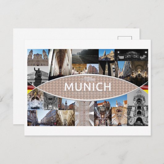 Ansichtkaart van München Briefkaart (Voorkant / Achterkant)