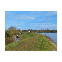 Ansichtkaart van reservoir en kanaal