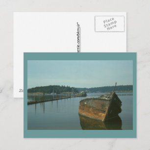 Ansichtkaart - Verlaten Boot Briefkaart