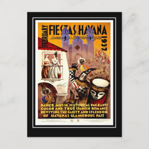 Ansichtkaart Vintage Reis Fiesta Havana Briefkaart