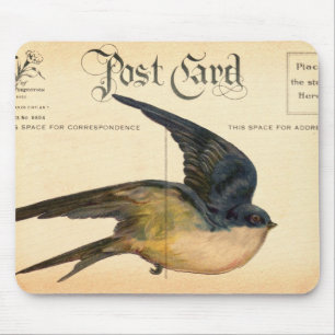 Ansichtkaart Vogel Digitale Kunst Muismat